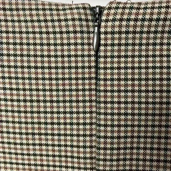 Grace Elements Houndstooth Belted Pencil Skirt Size 10 Brown, Black & Khaki - Picture 6 of 10
